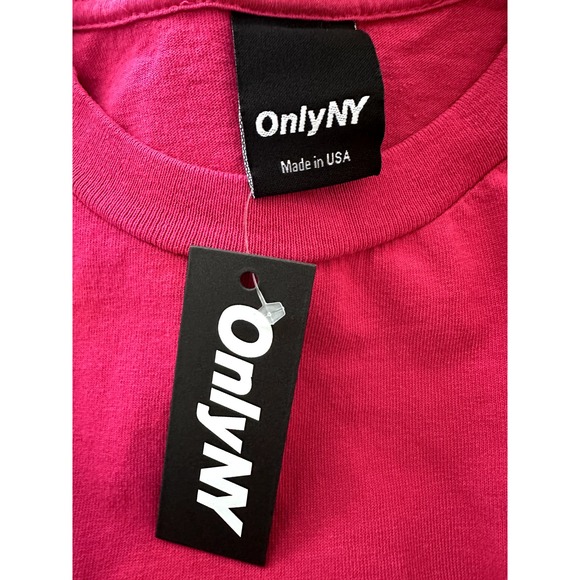 OnlyNY Long Sleeve Logo Tee-NWT-Size Small Men's-Pink‎ Color - Picture 5 of 5
